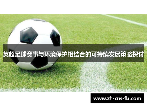 英超足球赛事与环境保护相结合的可持续发展策略探讨